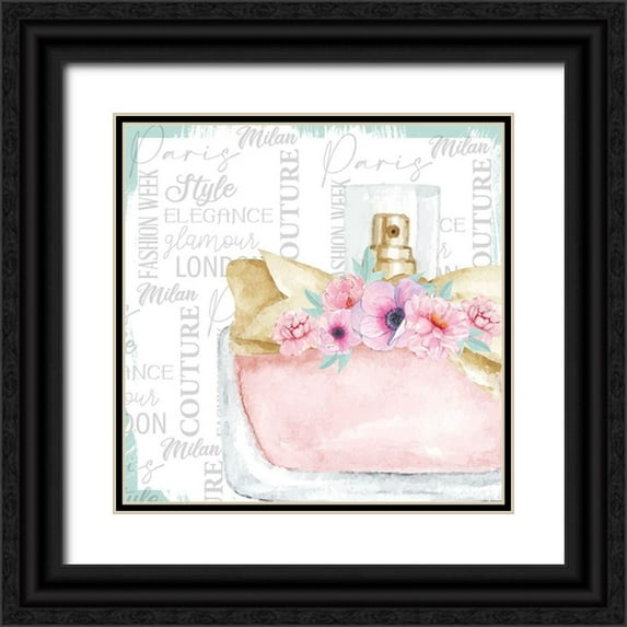 Allen, Kimberly 20x20 Black Ornate Wood Framed with Double Matting Museum Art Print Titled - Perfume 6