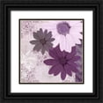 thumbnail image 1 of Allen, Kimberly 20x20 Black Ornate Wood Framed with Double Matting Museum Art Print Titled - Purple Bloom 3, 1 of 4