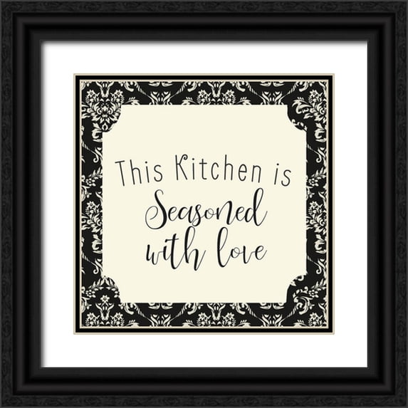 Allen, Kimberly 20x20 Black Ornate Wood Framed with Double Matting Museum Art Print Titled - This Kitchen 2