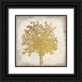 thumbnail image 1 of Allen, Kimberly 20x20 Black Ornate Wood Framed with Double Matting Museum Art Print Titled - Tree Silhouette Gold 4, 1 of 4