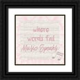 thumbnail image 1 of Allen, Kimberly 20x20 Black Ornate Wood Framed with Double Matting Museum Art Print Titled - Where Words  A, 1 of 4