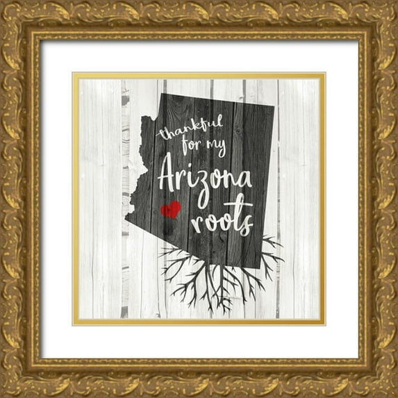 Allen, Kimberly 20x20 Gold Ornate Wood Framed with Double Matting Museum Art Print Titled - AZ Roots