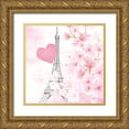 thumbnail image 1 of Allen, Kimberly 20x20 Gold Ornate Wood Framed with Double Matting Museum Art Print Titled - Cherry Blossom Paris 3, 1 of 4