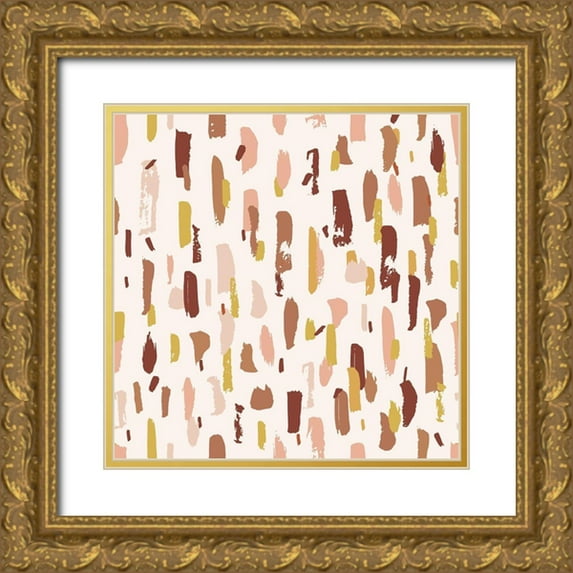 Allen, Kimberly 20x20 Gold Ornate Wood Framed with Double Matting Museum Art Print Titled - Desert Pattern