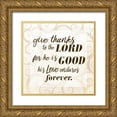 thumbnail image 1 of Allen, Kimberly 20x20 Gold Ornate Wood Framed with Double Matting Museum Art Print Titled - Give Thanks, 1 of 4