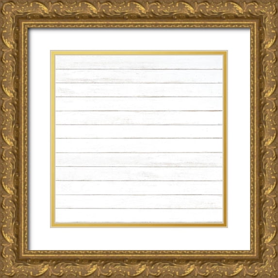 Allen, Kimberly 20x20 Gold Ornate Wood Framed with Double Matting Museum Art Print Titled - Gnome Wreath Pattern 1