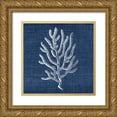 thumbnail image 1 of Allen, Kimberly 20x20 Gold Ornate Wood Framed with Double Matting Museum Art Print Titled - Indigo Sea 1, 1 of 4