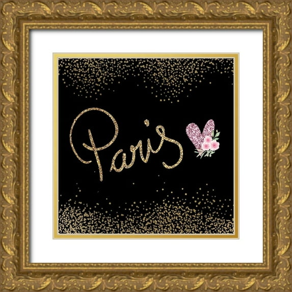 Allen, Kimberly 20x20 Gold Ornate Wood Framed with Double Matting Museum Art Print Titled - Paris 2
