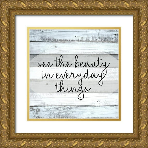 Allen, Kimberly 20x20 Gold Ornate Wood Framed with Double Matting Museum Art Print Titled - See