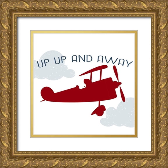 Allen, Kimberly 20x20 Gold Ornate Wood Framed with Double Matting Museum Art Print Titled - Up 1