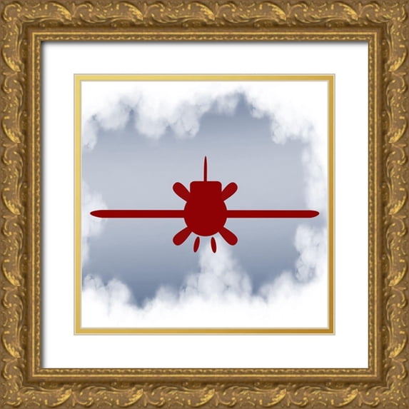 Allen, Kimberly 20x20 Gold Ornate Wood Framed with Double Matting Museum Art Print Titled - Up Up 4