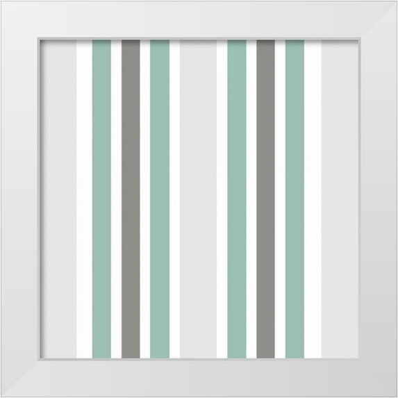 Allen, Kimberly 20x20 White Modern Wood Framed Museum Art Print Titled - At The Shore Pattern