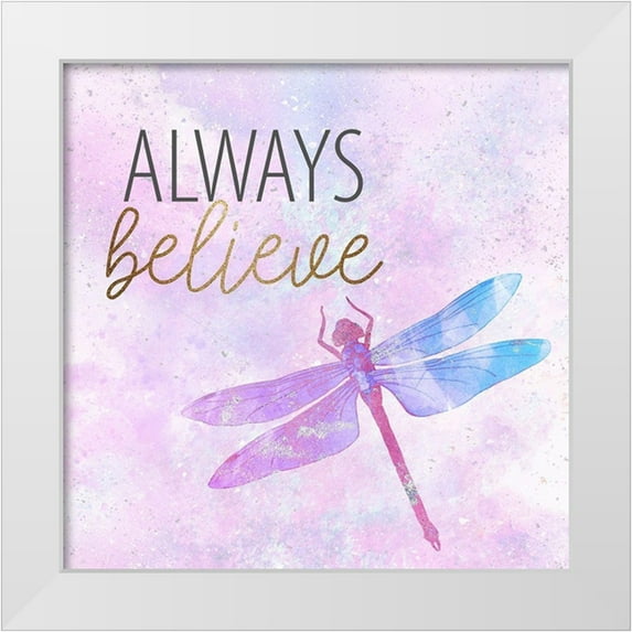 Allen, Kimberly 20x20 White Modern Wood Framed Museum Art Print Titled - Be Butterflies 4