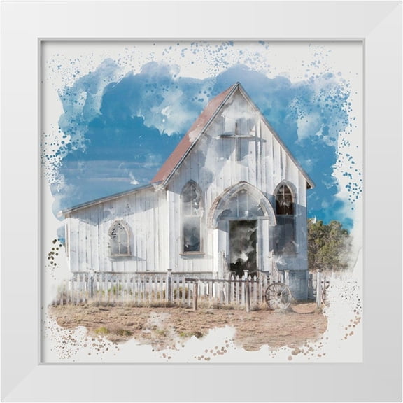 Allen, Kimberly 20x20 White Modern Wood Framed Museum Art Print Titled - Chapel