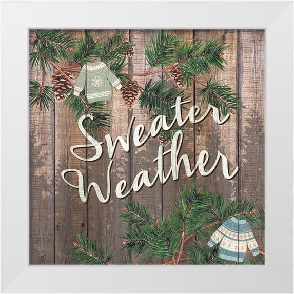 Allen, Kimberly 20x20 White Modern Wood Framed Museum Art Print Titled - Cozy 1
