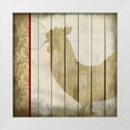 thumbnail image 1 of Allen, Kimberly 20x20 White Modern Wood Framed Museum Art Print Titled - Damask Rooster 1, 1 of 4