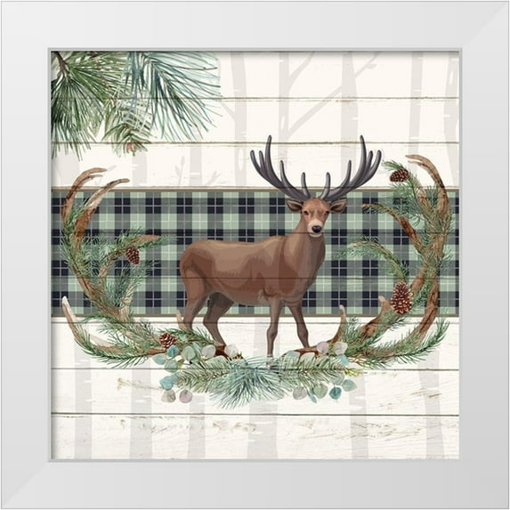 Allen, Kimberly 20x20 White Modern Wood Framed Museum Art Print Titled - Forest 3