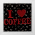 thumbnail image 1 of Allen, Kimberly 20x20 White Modern Wood Framed Museum Art Print Titled - I Love Coffee 1, 1 of 4