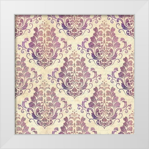 Allen, Kimberly 20x20 White Modern Wood Framed Museum Art Print Titled - In Purple