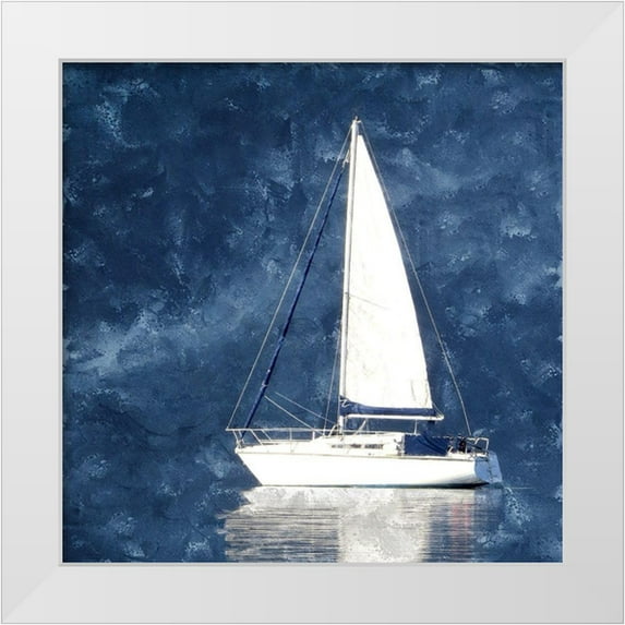 Allen, Kimberly 20x20 White Modern Wood Framed Museum Art Print Titled - Into the Blue