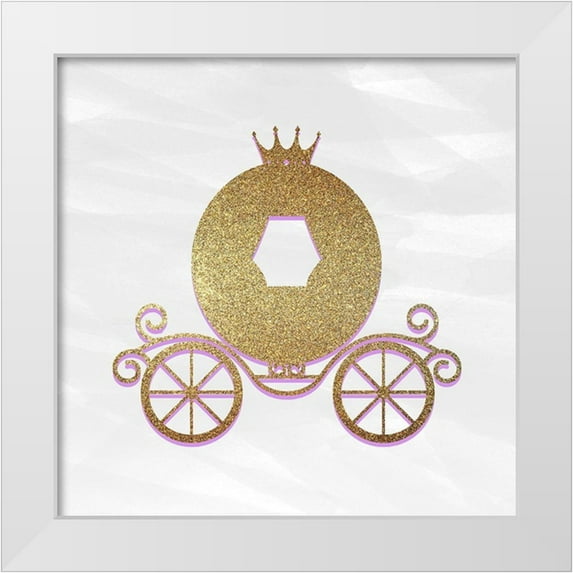 Allen, Kimberly 20x20 White Modern Wood Framed Museum Art Print Titled - Princess Rules 3
