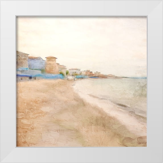 Allen, Kimberly 20x20 White Modern Wood Framed Museum Art Print Titled - Sea Village