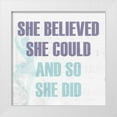 thumbnail image 1 of Allen, Kimberly 20x20 White Modern Wood Framed Museum Art Print Titled - She Believed 2, 1 of 4