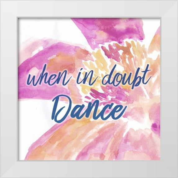Allen, Kimberly 20x20 White Modern Wood Framed Museum Art Print Titled - When In Doubt