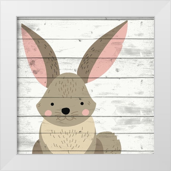 Allen, Kimberly 20x20 White Modern Wood Framed Museum Art Print Titled - Woodland Creatures 4