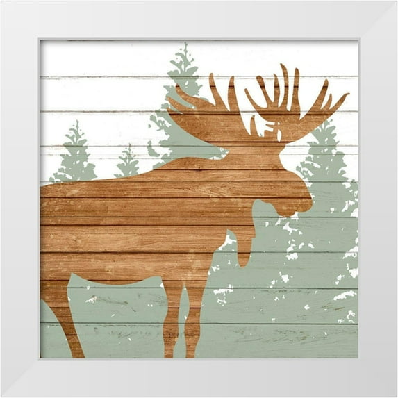 Allen, Kimberly 20x20 White Modern Wood Framed Museum Art Print Titled - Woods 1