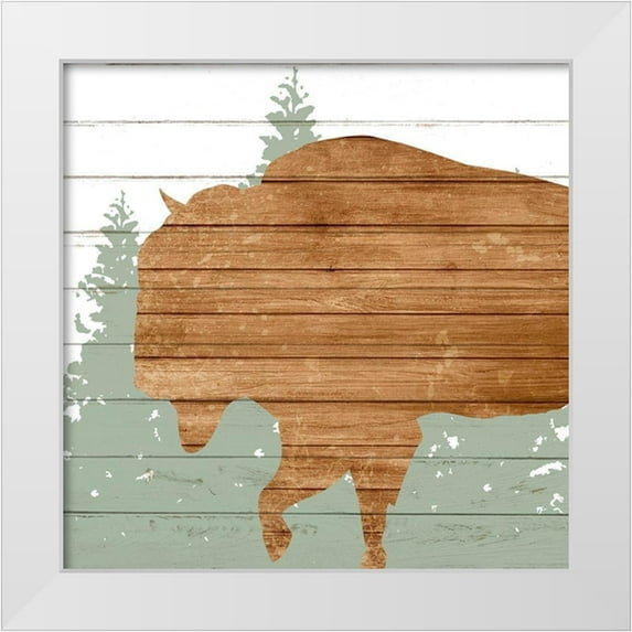 Allen, Kimberly 20x20 White Modern Wood Framed Museum Art Print Titled - Woods 2