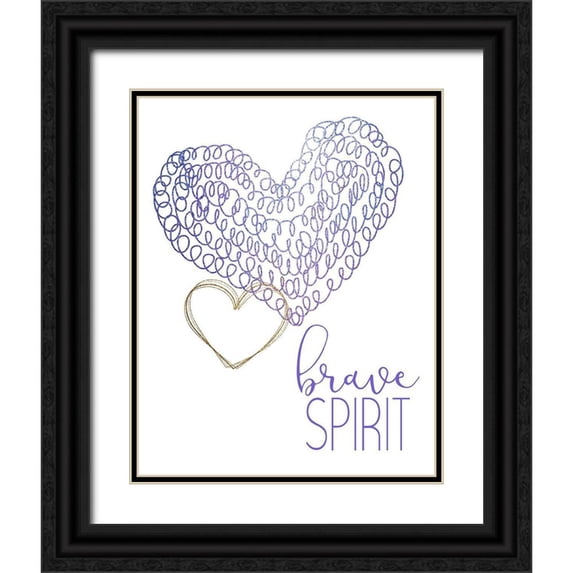 Allen, Kimberly 20x24 Black Ornate Wood Framed with Double Matting Museum Art Print Titled - Kind Heart 3