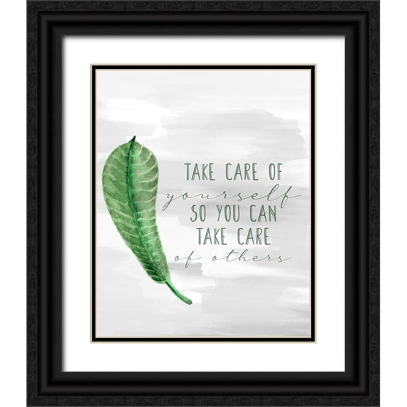 Allen, Kimberly 20x24 Black Ornate Wood Framed with Double Matting Museum Art Print Titled - Take Care 1