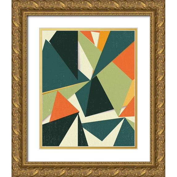 Allen, Kimberly 20x24 Gold Ornate Wood Framed with Double Matting Museum Art Print Titled - Angles 1