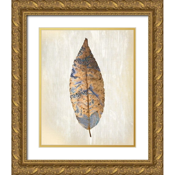 Allen, Kimberly 20x24 Gold Ornate Wood Framed with Double Matting Museum Art Print Titled - Marbled Gold 1