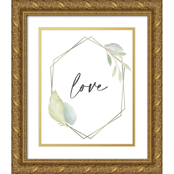 Allen, Kimberly 20x24 Gold Ornate Wood Framed with Double Matting Museum Art Print Titled - Minty 5