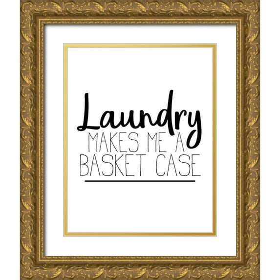 Allen, Kimberly 20x24 Gold Ornate Wood Framed with Double Matting Museum Art Print Titled - The Laundry 3