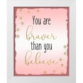 thumbnail image 1 of Allen, Kimberly 20x24 White Modern Wood Framed Museum Art Print Titled - Braver 1, 1 of 4