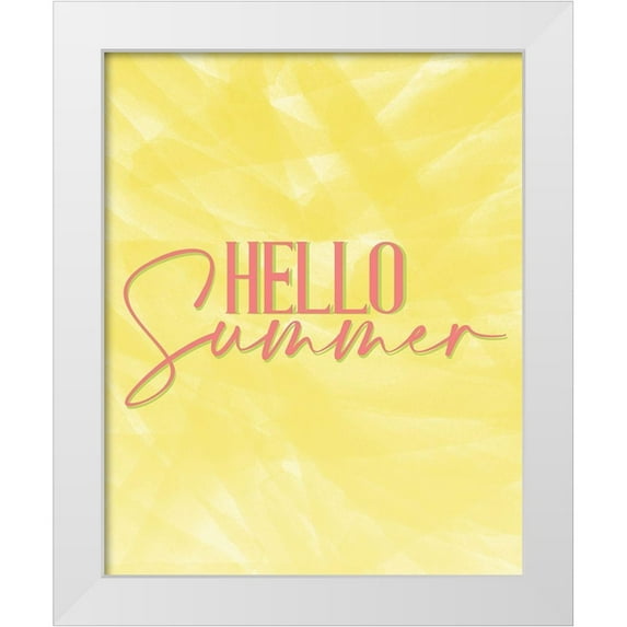 Allen, Kimberly 20x24 White Modern Wood Framed Museum Art Print Titled - Hello Summer 2