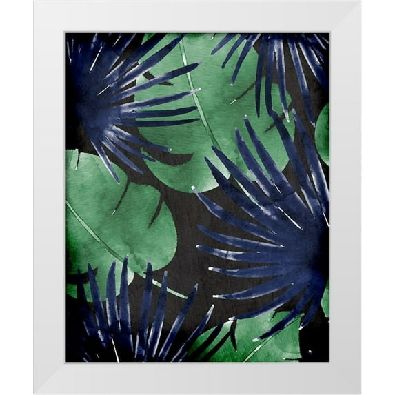 Allen, Kimberly 20x24 White Modern Wood Framed Museum Art Print Titled - Jungle 1