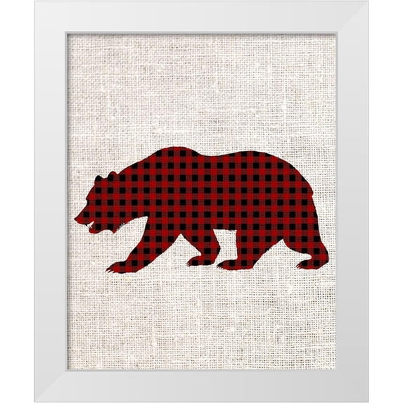 Allen, Kimberly 20x24 White Modern Wood Framed Museum Art Print Titled - Little Man Plaid 3