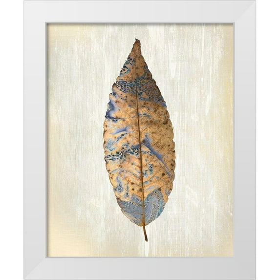 Allen, Kimberly 20x24 White Modern Wood Framed Museum Art Print Titled - Marbled Gold 1