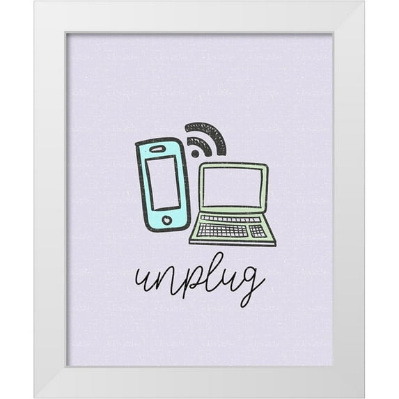 Allen, Kimberly 20x24 White Modern Wood Framed Museum Art Print Titled - Mindfulness 2