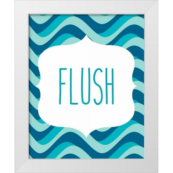 Allen, Kimberly 20x24 White Modern Wood Framed Museum Art Print Titled - Ocean Waves 2