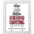 thumbnail image 1 of Allen, Kimberly 20x24 White Modern Wood Framed Museum Art Print Titled - Railroad Track 3 V2, 1 of 4