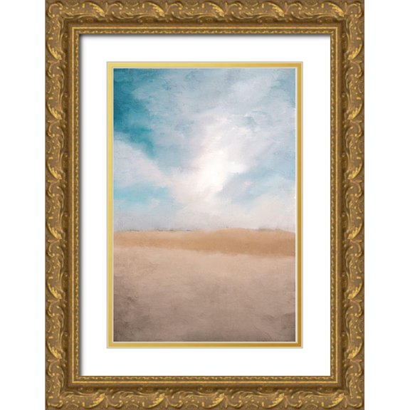 Allen, Kimberly 23x32 Gold Ornate Wood Framed with Double Matting Museum Art Print Titled - Desert Sands