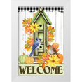 thumbnail image 1 of Allen, Kimberly 23x32 White Modern Wood Framed Museum Art Print Titled - Autumn Birdhouse, 1 of 4
