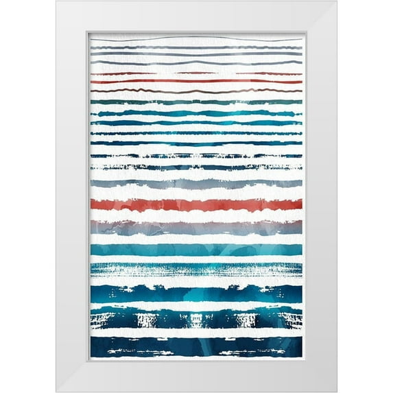 Allen, Kimberly 23x32 White Modern Wood Framed Museum Art Print Titled - Beach Hues