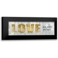thumbnail image 1 of Allen, Kimberly 24x11 Black Modern Framed Museum Art Print Titled - Love What Makes, 1 of 5