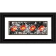 thumbnail image 1 of Allen, Kimberly 24x11 Black Ornate Wood Framed with Double Matting Museum Art Print Titled - Poppy Panel, 1 of 4